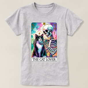 La camiseta de la tarjeta Tarot de Cat Lover Skele