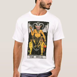 La camiseta de la tarjeta Tarot del diablo