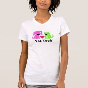 La camiseta de la tecnología del veterinario