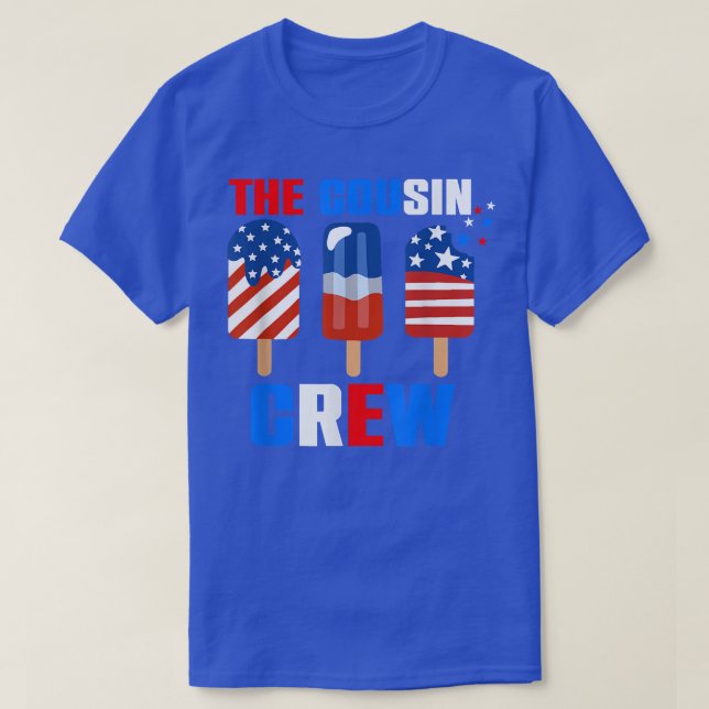 La Camiseta De La Tripulación De Primos, 4 De Juli (Diseño del anverso)