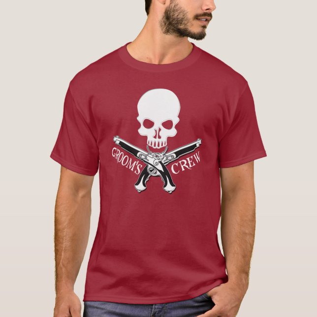 La camiseta de la tripulación del Pirate Groom (Anverso)