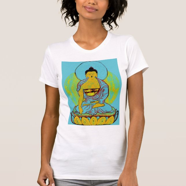 La camiseta de las mujeres azules de Buda (Anverso)