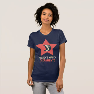 La camiseta de las mujeres cabidas Sacramento de
