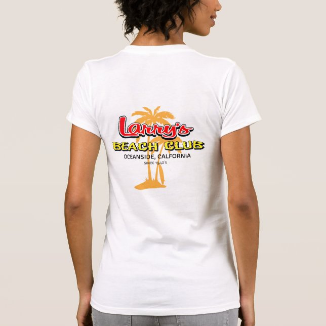 La camiseta de las mujeres clásicas del club de la (Reverso)