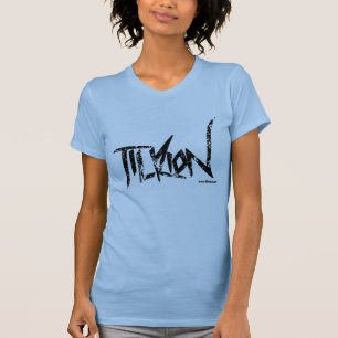 La camiseta de las mujeres con el logotipo apenado