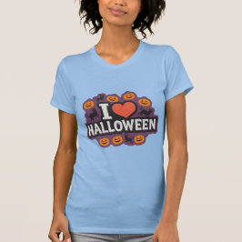 La camiseta de las mujeres de amor de Halloween