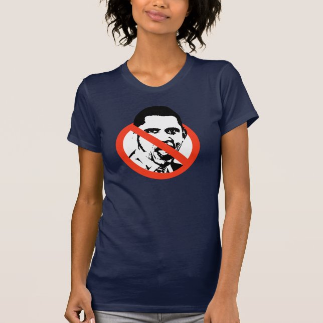 LA CAMISETA DE LAS MUJERES DE ANTI-OBAMA (Anverso)