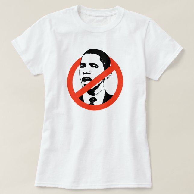LA CAMISETA DE LAS MUJERES DE ANTI-OBAMA (Diseño del anverso)