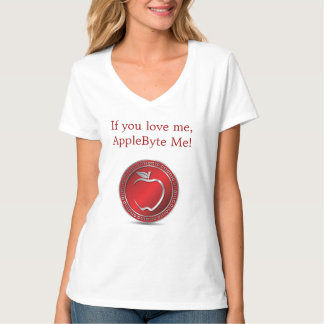 La camiseta de las mujeres de AppleByte