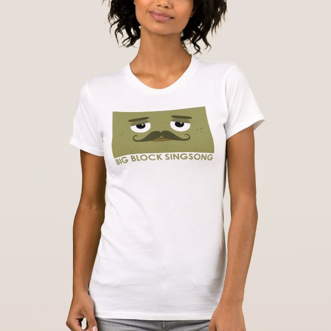 La camiseta de las mujeres de BBSS Moustachios #2 (Anverso)