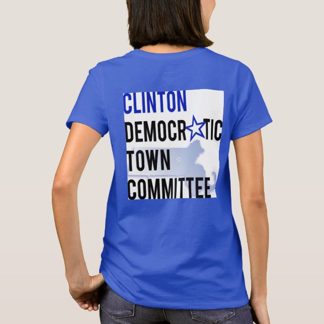 La camiseta de las mujeres de Clinton DTC - opción (Reverso)
