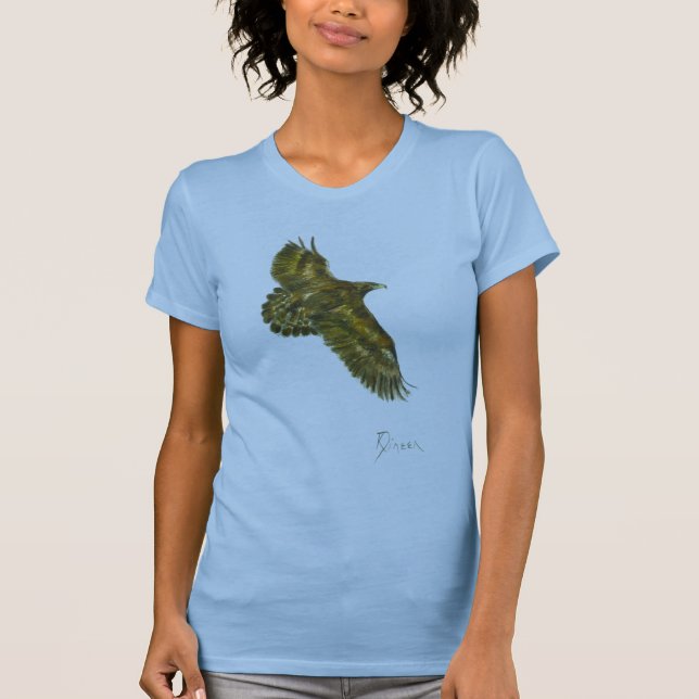 La camiseta de las mujeres de Eagle de oro (Anverso)