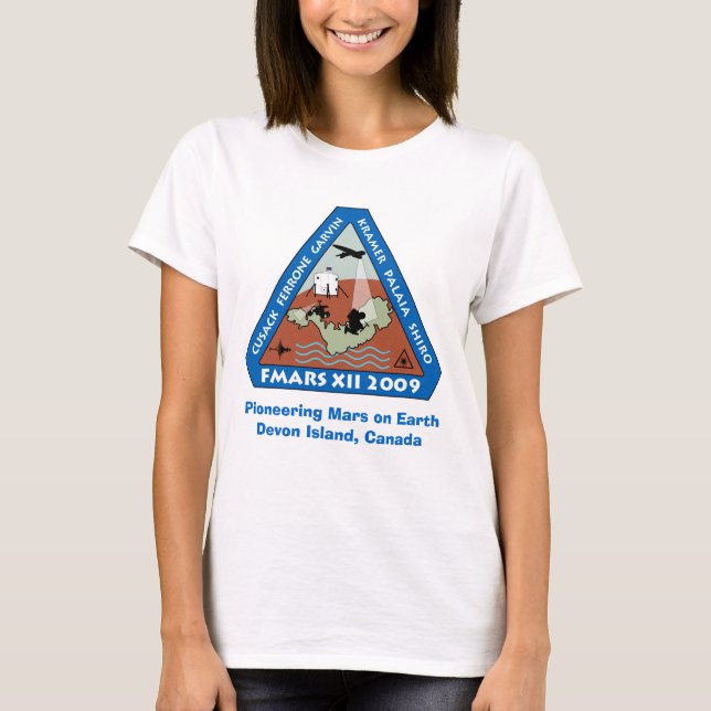 La camiseta de las mujeres de FMARS 2009 (Anverso)
