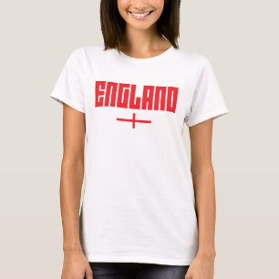 La camiseta de las mujeres de Inglaterra