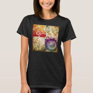 La camiseta de las mujeres de la acuarela de la