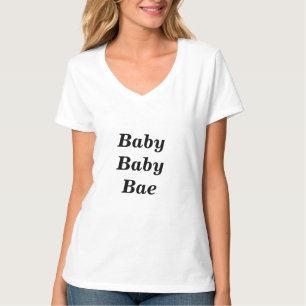 La camiseta de las mujeres de la cita de Bae del