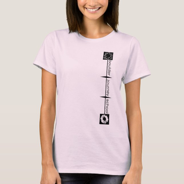 La camiseta de las mujeres de la escuela del viaje (Anverso)