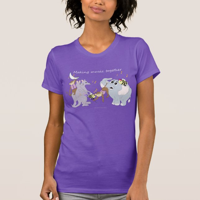 La camiseta de las mujeres de la música de los (Anverso)