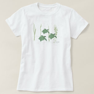 La camiseta de las mujeres de las tortugas de mar