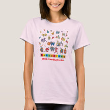 La camiseta de las mujeres de Letterland el | a
