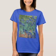 La camiseta de las mujeres de los iris de Vincent