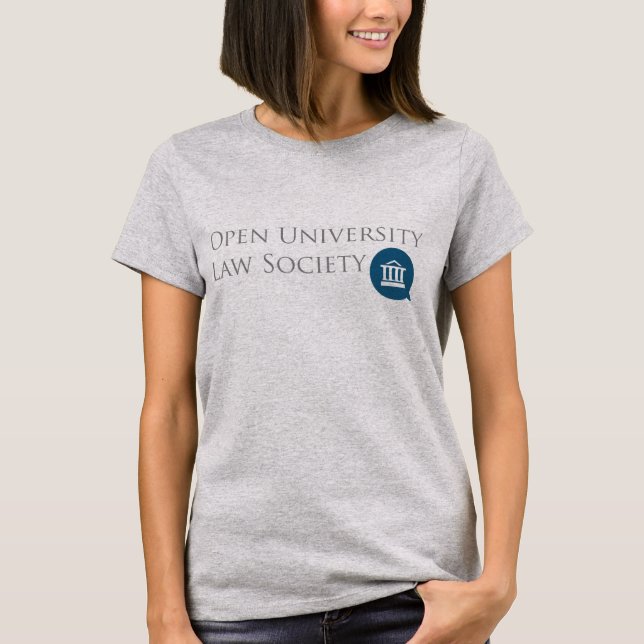 La camiseta de las mujeres de OULS (gris) (Anverso)