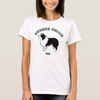 La camiseta de las mujeres del border collie