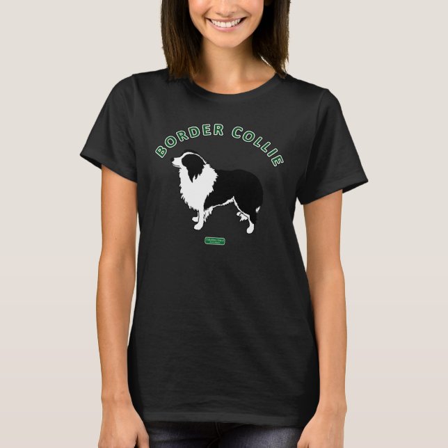 La camiseta de las mujeres del border collie (Anverso)