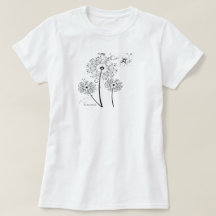 La camiseta de las mujeres del diente de león