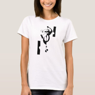 La camiseta de las mujeres del diseño de B&W Geo