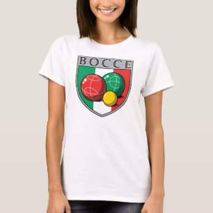 La camiseta de las mujeres del escudo de Bocce