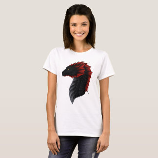 La camiseta de las mujeres del perfil del dragón