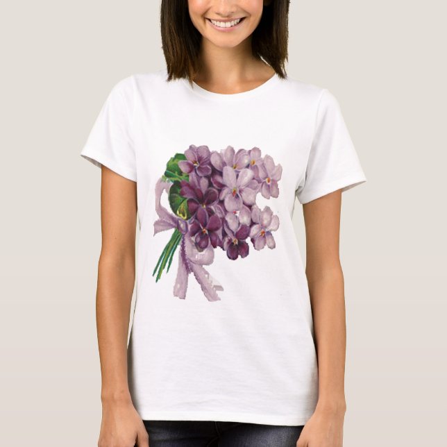 La camiseta de las mujeres del ramo del ramillete (Anverso)