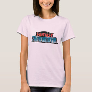La camiseta de las mujeres del Throwdown de la