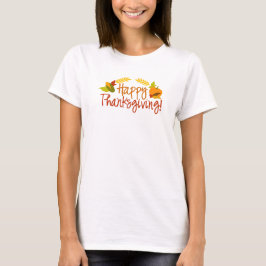 La camiseta de las mujeres felices de la acción de