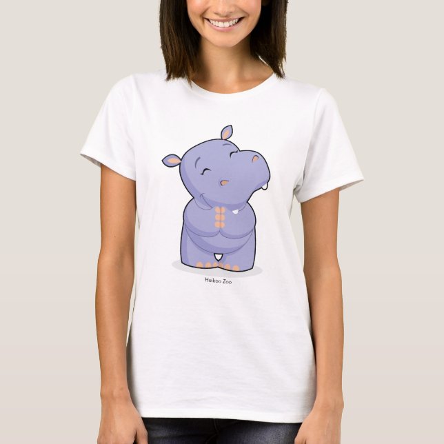 La camiseta de las mujeres felices del hipopótamo (Anverso)