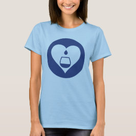 La camiseta de las mujeres gráficas del logotipo