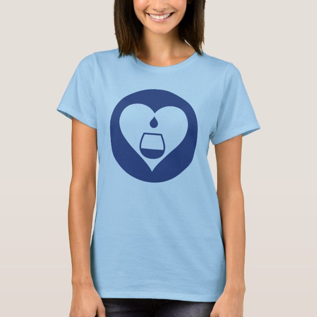 La camiseta de las mujeres gráficas del logotipo (Anverso)