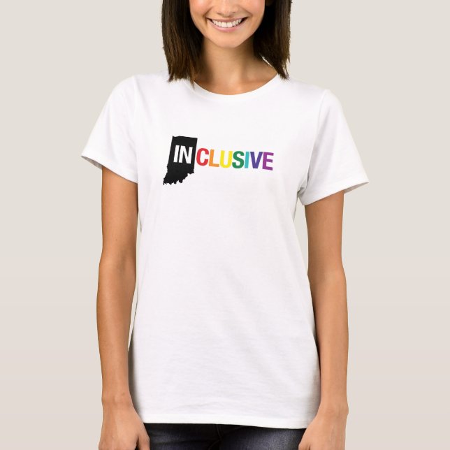 La camiseta de las mujeres inclusivas de Indiana (Anverso)