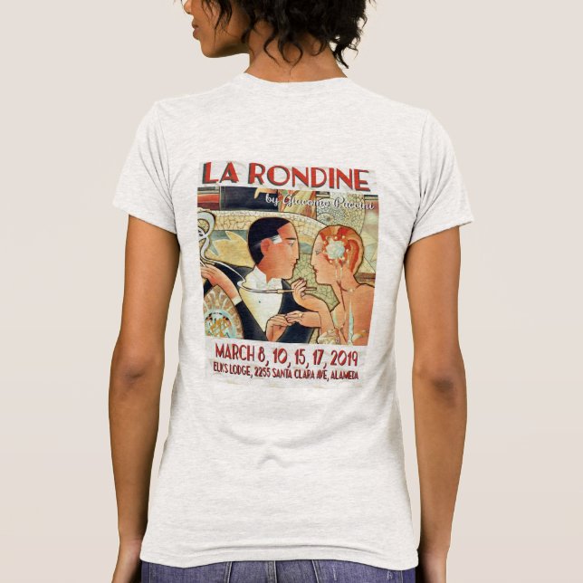 La camiseta de las mujeres La Rondine de 2019 (Reverso)