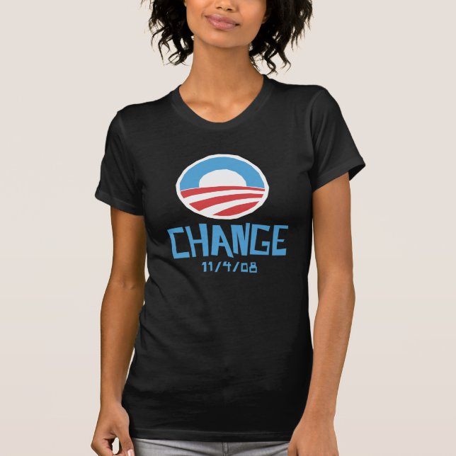 La camiseta de las mujeres oscuras del cambio de (Anverso)