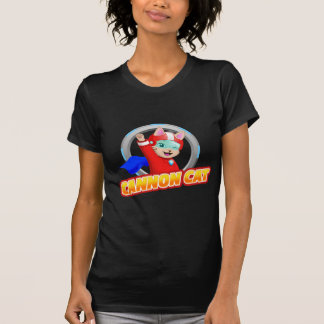 ¡La camiseta de las mujeres oscuras del gato del
