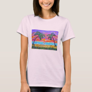 La camiseta de las mujeres - paraíso tropical