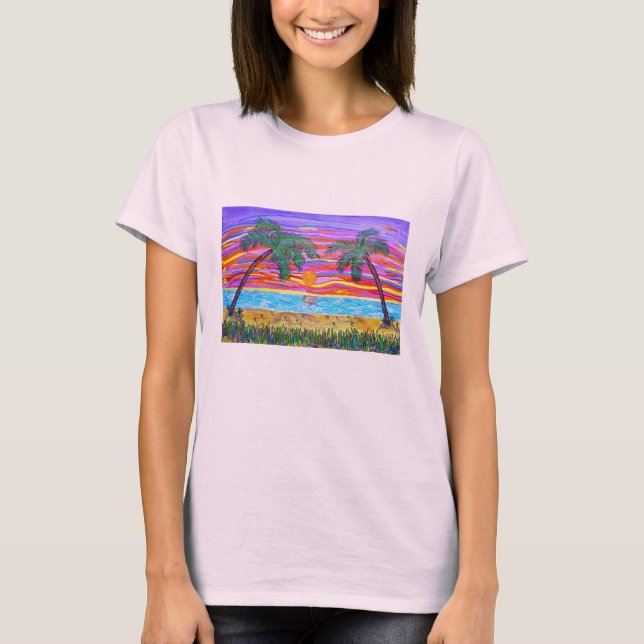 La camiseta de las mujeres - paraíso tropical (Anverso)