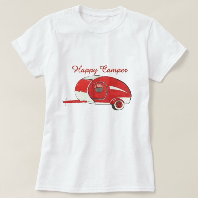 La camiseta de las mujeres que acampan de la (Diseño del anverso)