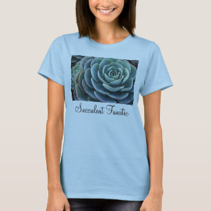 La camiseta de las señoras azules del echeveria