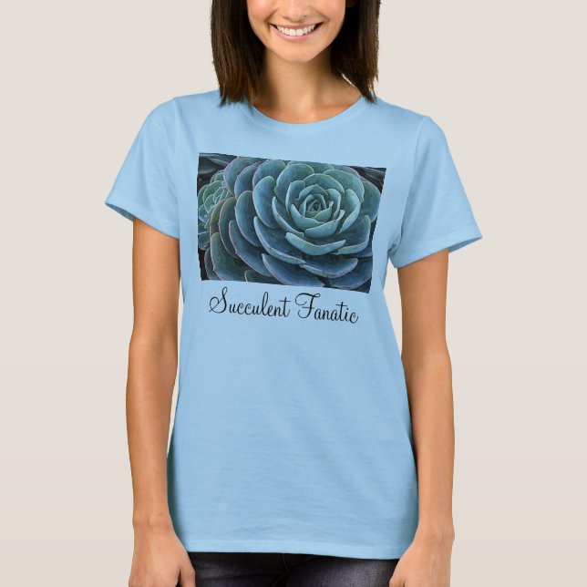 La camiseta de las señoras azules del echeveria (Anverso)