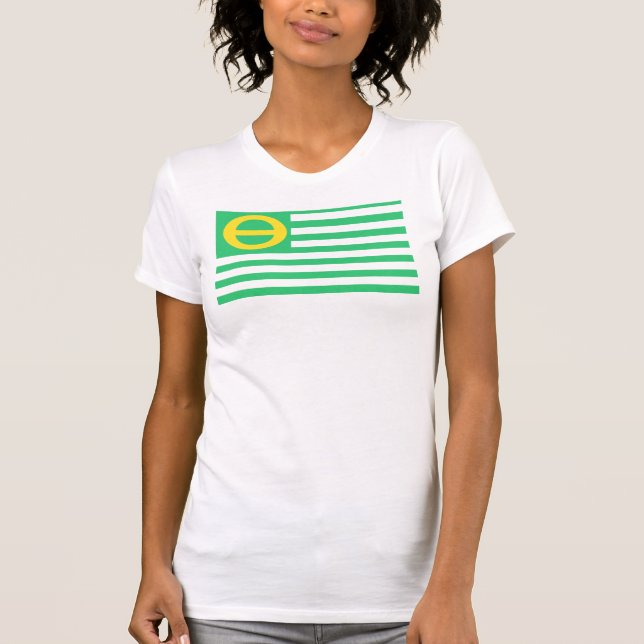 La camiseta de las señoras de la bandera de la (Anverso)