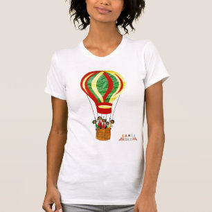 La camiseta de las señoras mágicas del globo
