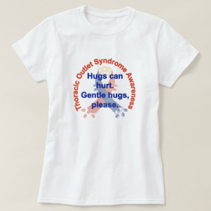 La camiseta de los abrazos de la TOS de la mujer